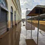 A cidade de Porto Alegre segue inundada | Foto: Reprodução/Twitter/X/@fernao_berthold