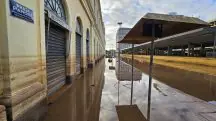 A cidade de Porto Alegre segue inundada | Foto: Reprodução/Twitter/X/@fernao_berthold