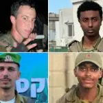 Imagem dos quatro soldados mortos por terroristas