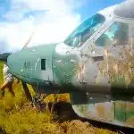 Vídeo publicado nas redes sociais mostra como o avião da FAB ficou depois do pouso forçado | Foto: Reprodução/Twitter/X