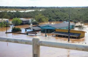 Registro de bairro alagado no Rio Grande do Sul