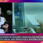 Foto de reportagem de Márcia Dantas no programa Tá na Hora