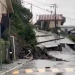 Desmoronamento de pista em Gramado (RS), no domingo 12