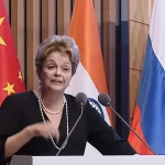 Dilma Rousseff, durante anúncio de recursos para Rio Grande do Sul