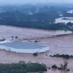 Havan inundada em Lajeado