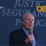O ministro da Justiça, Ricardo Lewandowski, durante evento na segunda-feira 20 | Foto: Reprodução