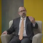Vinicius Marques de Carvalho, ministro da CGU, durante entrevista no programa A Voz do Brasil, nos estúdios da EBC