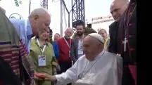 Papa Francisco abençoou bandeira do MST a pedido de Stédile | Foto: Reprodução/Twitter/X