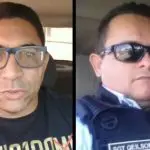 Da esquerda para a direita, o vereador Erasmo Morais e o sargento Geilson