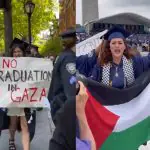 Protestos anti-Israel na Universidade de Yale, EUA - 20/5/24 | Foto: Reprodução/Redes sociais