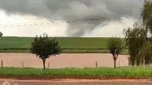 tornado atingiu duas cidades do rio grande do sul