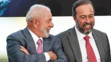 O presidente Lula e o ministro de Minas e Energia, Alexandre Silveira | Foto Valter Campanato/Agência Brasil