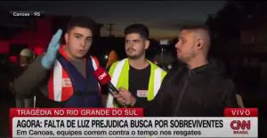 Voluntário de Canoas - RS se pronuncia contra Globo e Lula - 9/5/24 | Foto: Reprodução