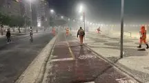 toneladas de lixo em Copacabana show da Madonna