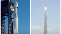 Momento em que a cápsula Starliner CST-100 inicia a missão