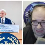 Da esquerda para a direita: presidente Lula durante discurso em Genebra e o cientista Sérgio Sacani