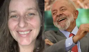A montagem mostra a influenciadora Denise Tremura (esquerda) e o presidente Lula (direita) | Foto: Reprodução