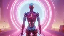 Imagem de robo de inteligência artificial