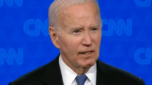Joe Biden durante debate presidencial com Donald Trump