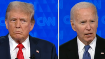 No debate, realizado pela CNN, Trump desafiou Biden a realizar um teste cognitivo | Foto: Reprodução/CNN