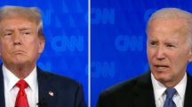 Trump e Biden durante debate nos EUA; Afeganistão entrou em pauta