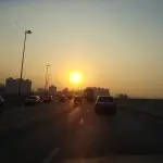 Imagem mostra clima seco na capital paulista