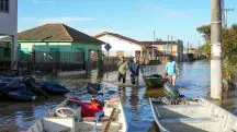 Enchente atinge ruas de Eldorado do Sul