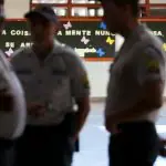 Policiais militares em escola pública de São Paulo