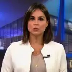 Flávia Alvarenga durante programa na TV Globo
