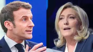 Os partidos de Macron e Marine Le Pen disputam a governança do país | Foto: Reprodução/Twitter/X