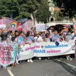 parada gay 2024 em São Paulo tem bloco crianças trans