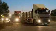 Caminhões de ajuda foram roubados em Gaza neste fim de semana | Foto: Reprodução/FDI