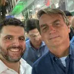 Líder da bancada ruralista no Congresso, Pedro Lupion, ao lado do ex-presidente Jair Bolsonaro