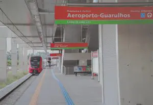 Linha 13 Jade da CPTM sentido Aeroporto de Guarulhos