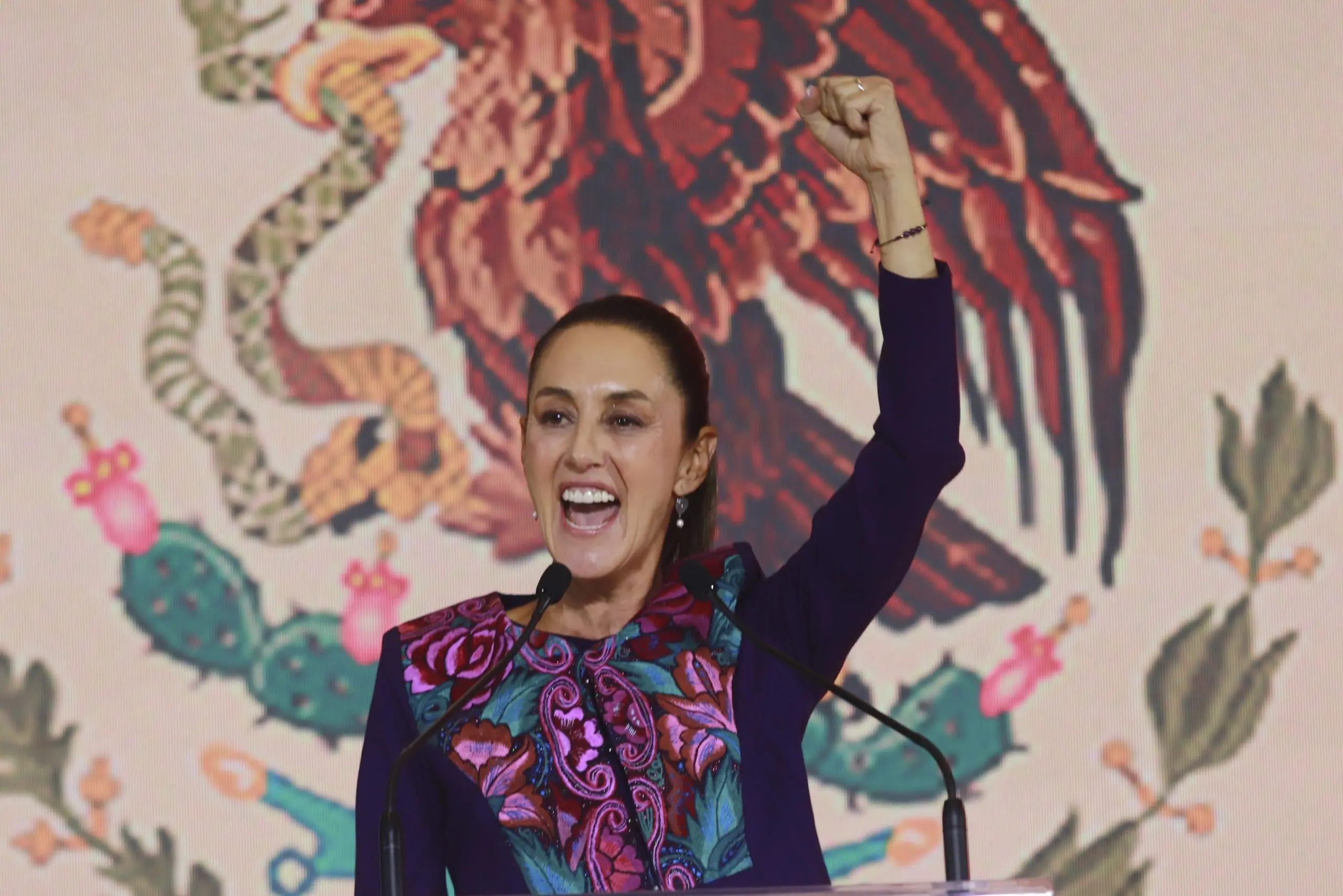Além de Lula, Janja também comemorou a vitória de Claudia Sheinbaum, a nova presidente do México