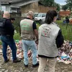 A polícia suspeita que a carga foi descarregada por um caminhão no local das prisões | Foto: Reprodução/Polícia Civil do RS