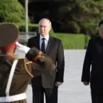Encontro Vladimir Putin e Kim Jong-un em Pyongyang