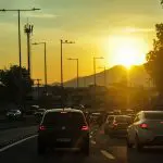 Fim de tarde de muito calor e Sol na zona oeste do Rio de Janeiro
