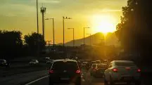 Fim de tarde de muito calor e Sol na zona oeste do Rio de Janeiro