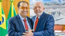 Senador Jorge Kajuru e o presidente Lula