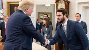 Donald Trump e Filipe Martins