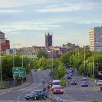 Foto da cidade de Wolverhampton, na Inglaterra