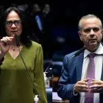 Damares Alves e Rogério Marinho