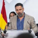 O presidente do partido de direita da Europa Vox, Santiago Abrascal