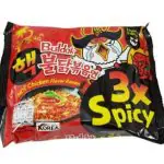 O macarrão instantâneo da empresa coreana Samyang | Foto: Divulgação/Samyang