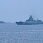 Flotilha da Rússia esperando para entrar em Cuba
