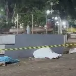 Em Viçosa do Ceará, vítimas foram executadas em praça pública | Foto: Reprodução/Redes sociais