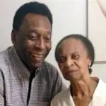 Pelé e Dona Celeste, que faleceu aos 101 anos