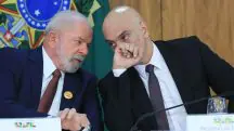 Da esquerda para a direita, o presidente Lula e ministro Alexandre e Moraes | Foto: Lula Marques/ Agência Brasil