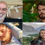 Foto mostra as quatro vítimas de sequestro pelo Hamas